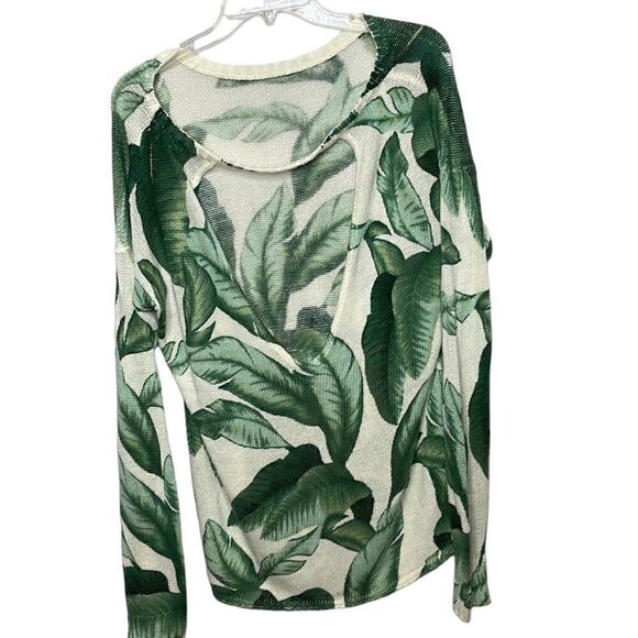 Show Me Your Mumu Ryan Rene Palm Leaf Tropical Knit Sweater. Size Medium. - Picture 6 of 11